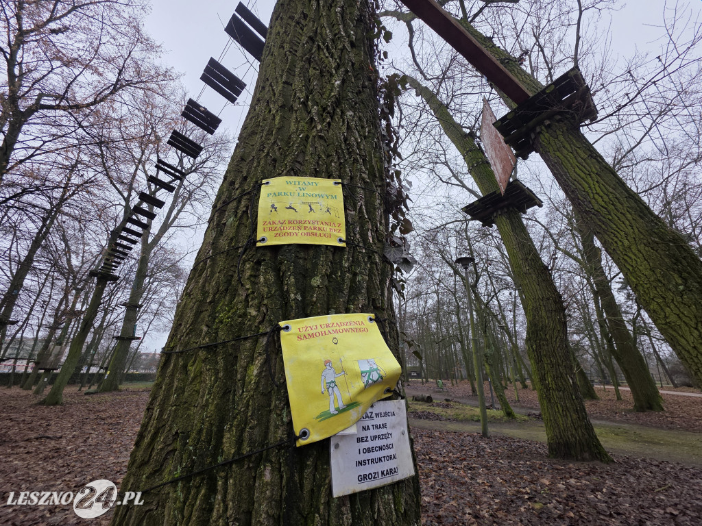 Park linowy Tarzan w MiniZoo w Lesznie