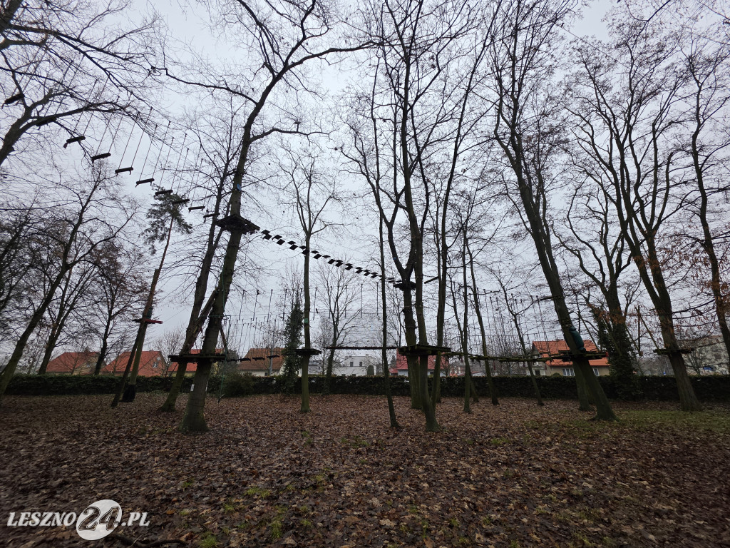 Park linowy Tarzan w MiniZoo w Lesznie