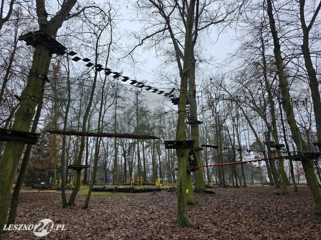 Park linowy Tarzan w MiniZoo w Lesznie