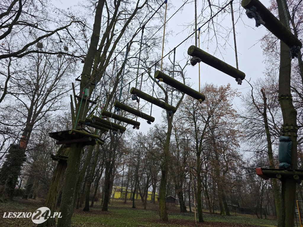 Park linowy Tarzan w MiniZoo w Lesznie