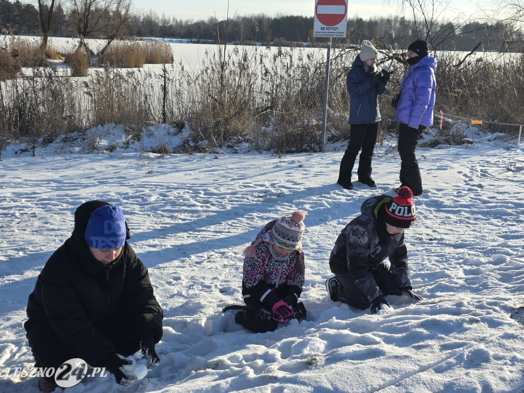Kulig nad zbiornikiem w Zaborowie