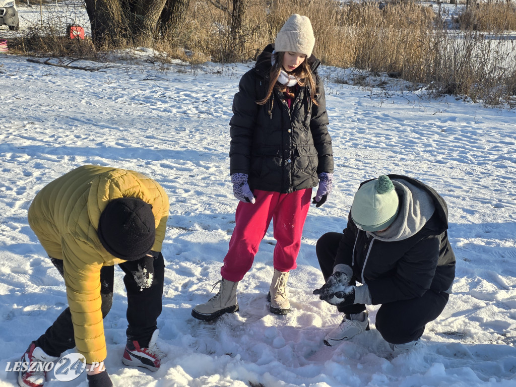 Kulig nad zbiornikiem w Zaborowie
