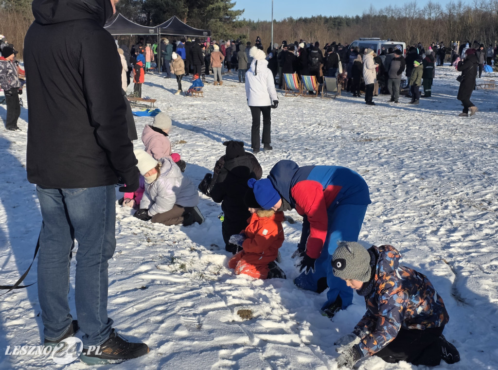 Kulig nad zbiornikiem w Zaborowie