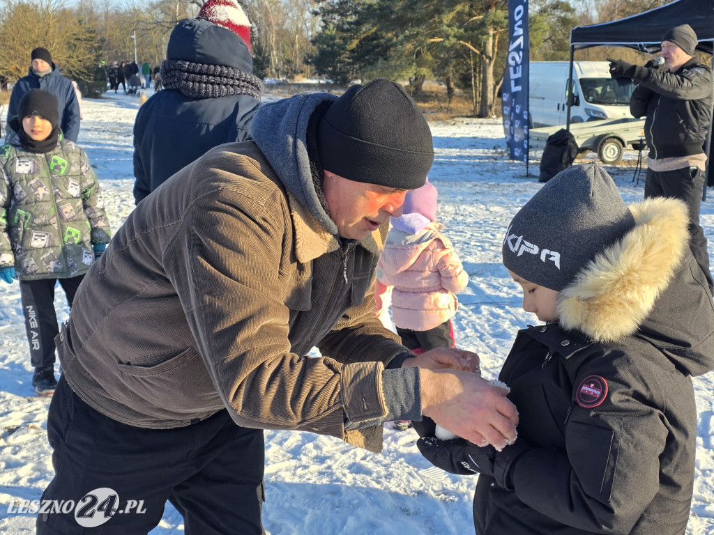 Kulig nad zbiornikiem w Zaborowie