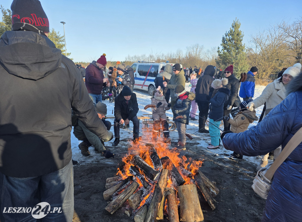 Kulig nad zbiornikiem w Zaborowie