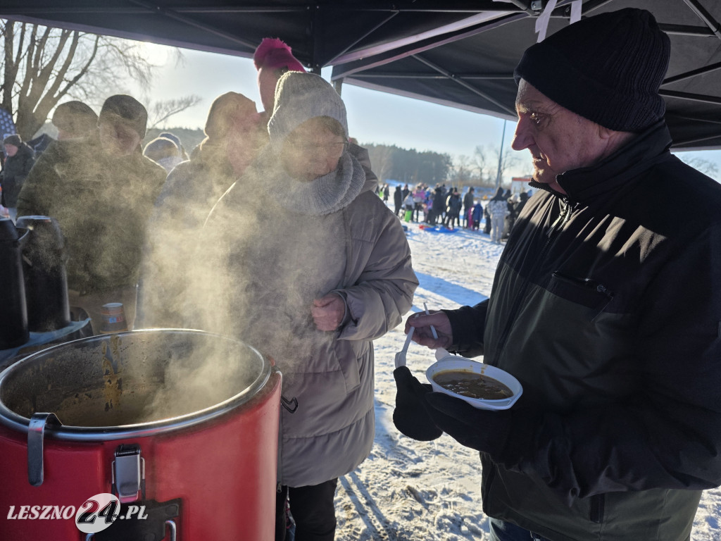 Kulig nad zbiornikiem w Zaborowie