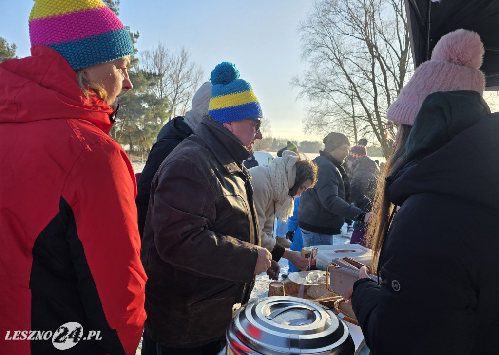 Kulig nad zbiornikiem w Zaborowie