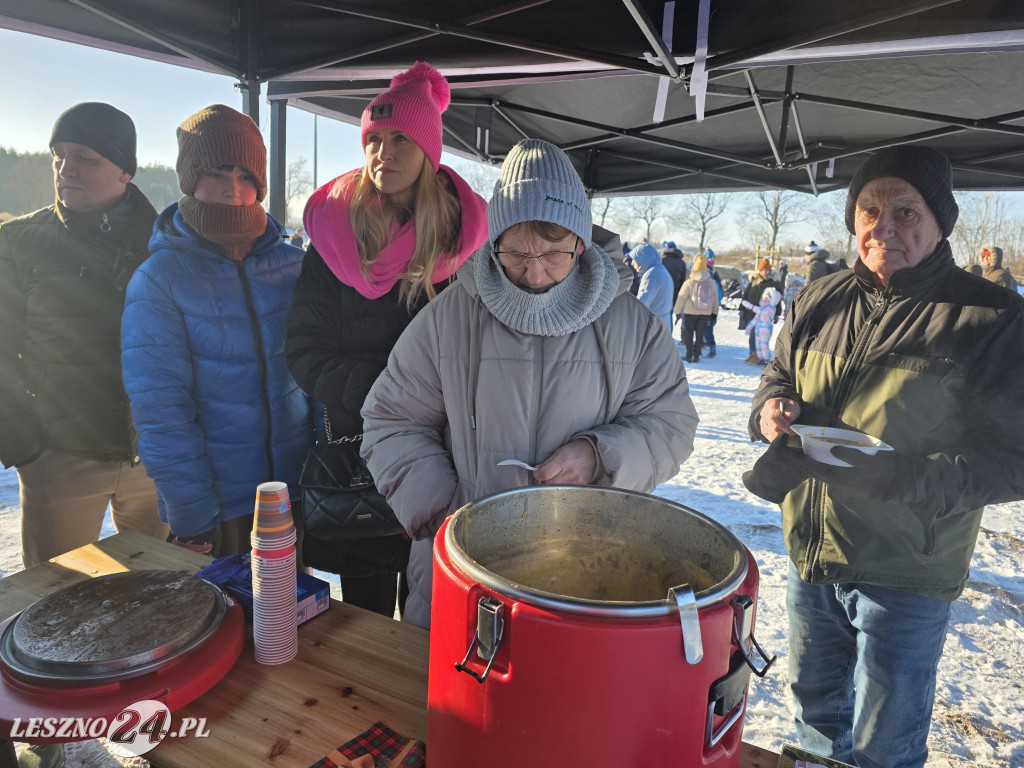 Kulig nad zbiornikiem w Zaborowie