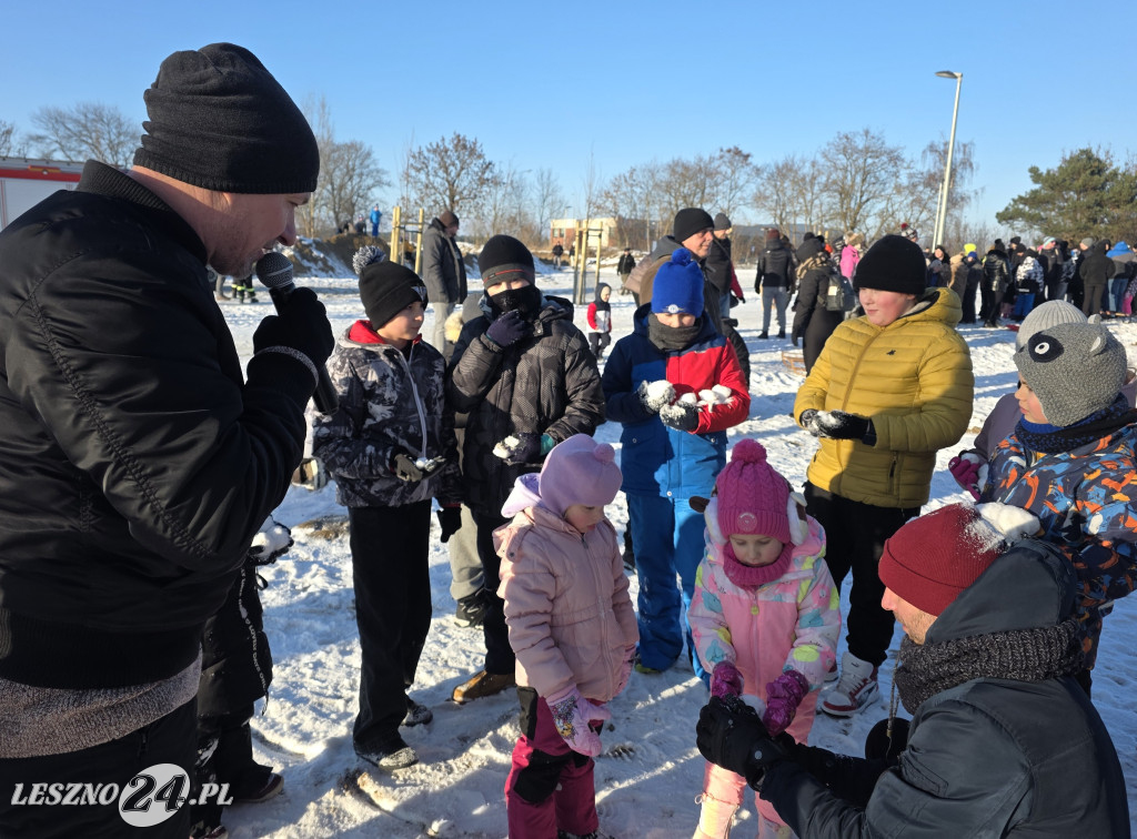 Kulig nad zbiornikiem w Zaborowie