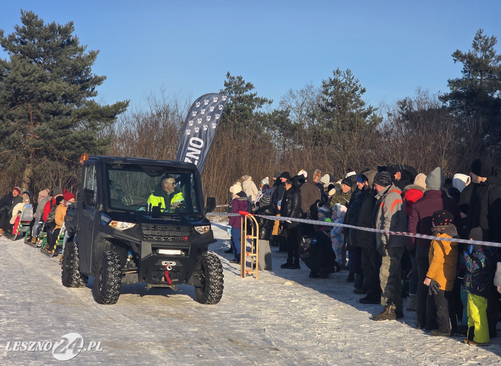 Kulig nad zbiornikiem w Zaborowie