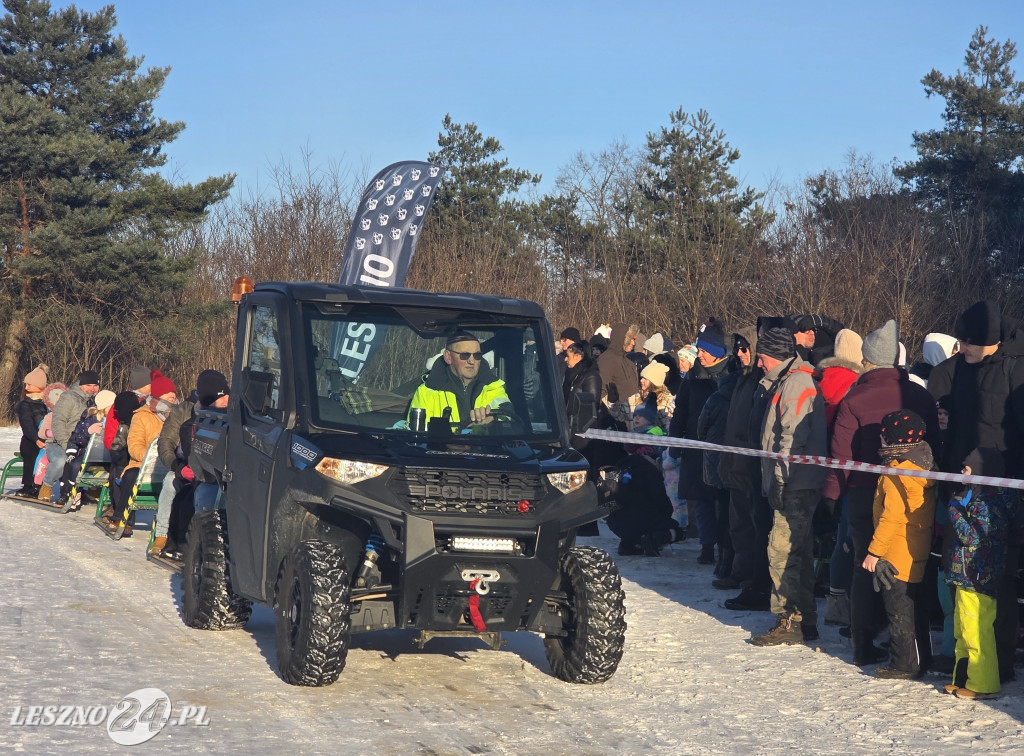 Kulig nad zbiornikiem w Zaborowie