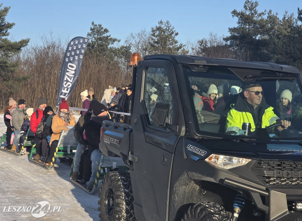 Kulig nad zbiornikiem w Zaborowie