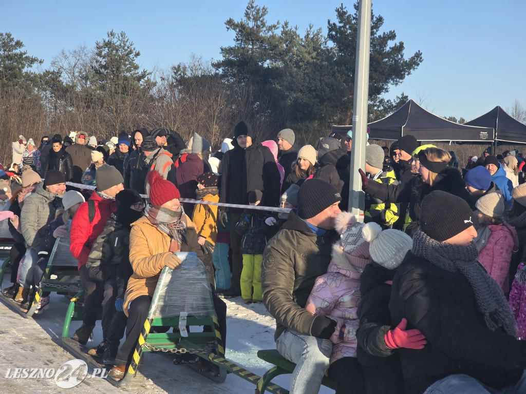 Kulig nad zbiornikiem w Zaborowie