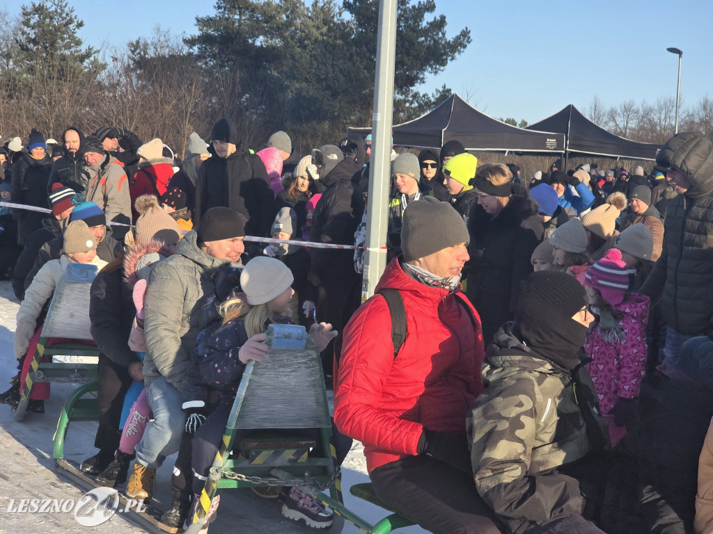Kulig nad zbiornikiem w Zaborowie