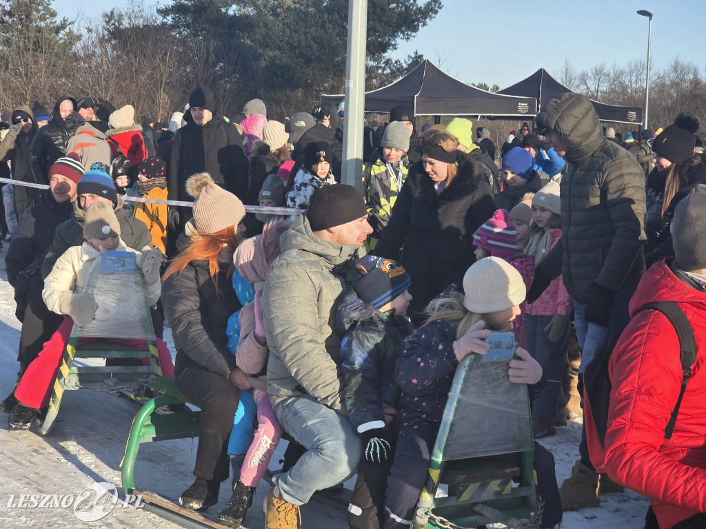 Kulig nad zbiornikiem w Zaborowie