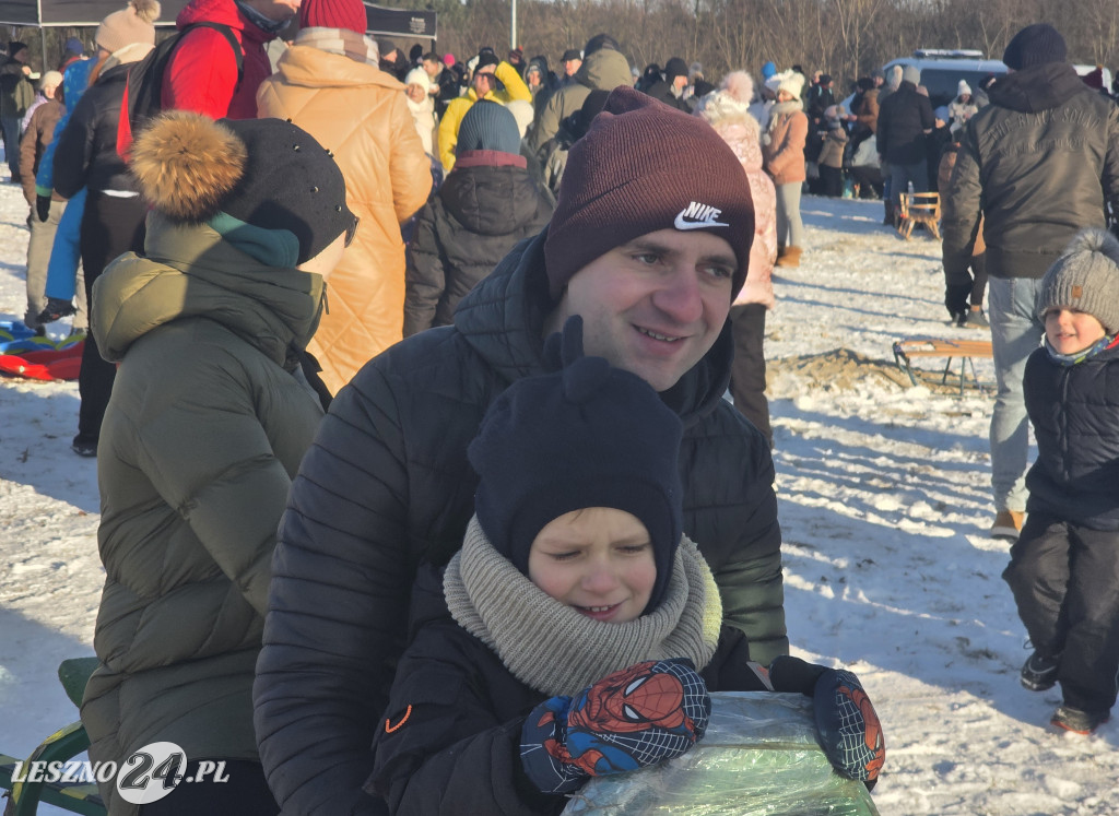 Kulig nad zbiornikiem w Zaborowie