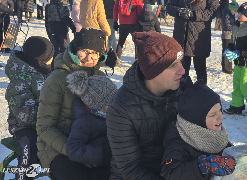 Kulig nad zbiornikiem w Zaborowie