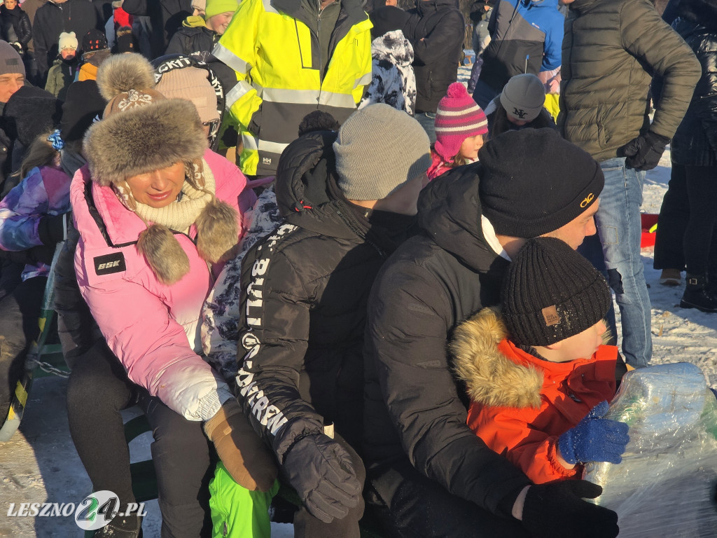 Kulig nad zbiornikiem w Zaborowie