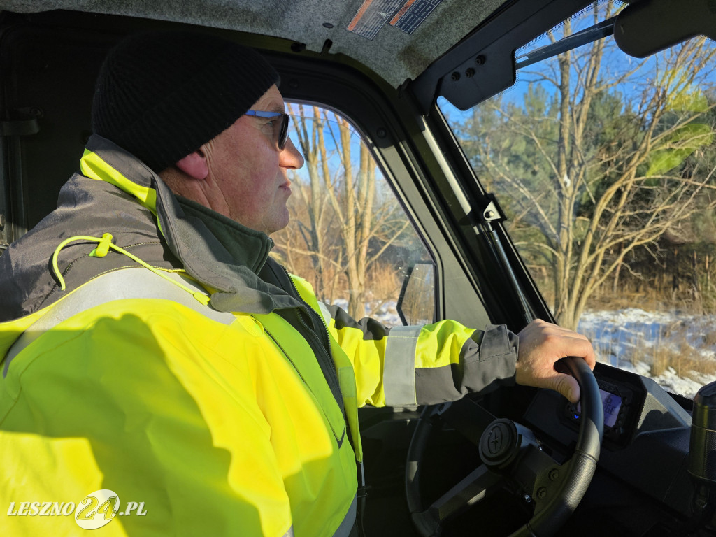 Kulig nad zbiornikiem w Zaborowie