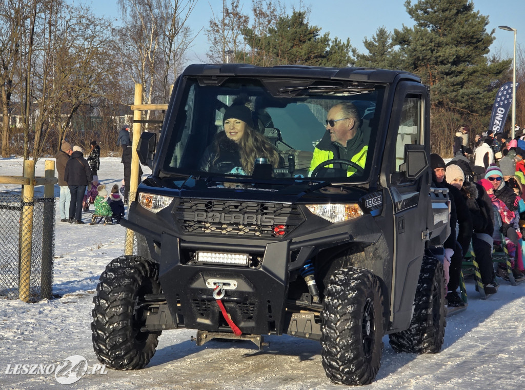 Kulig nad zbiornikiem w Zaborowie