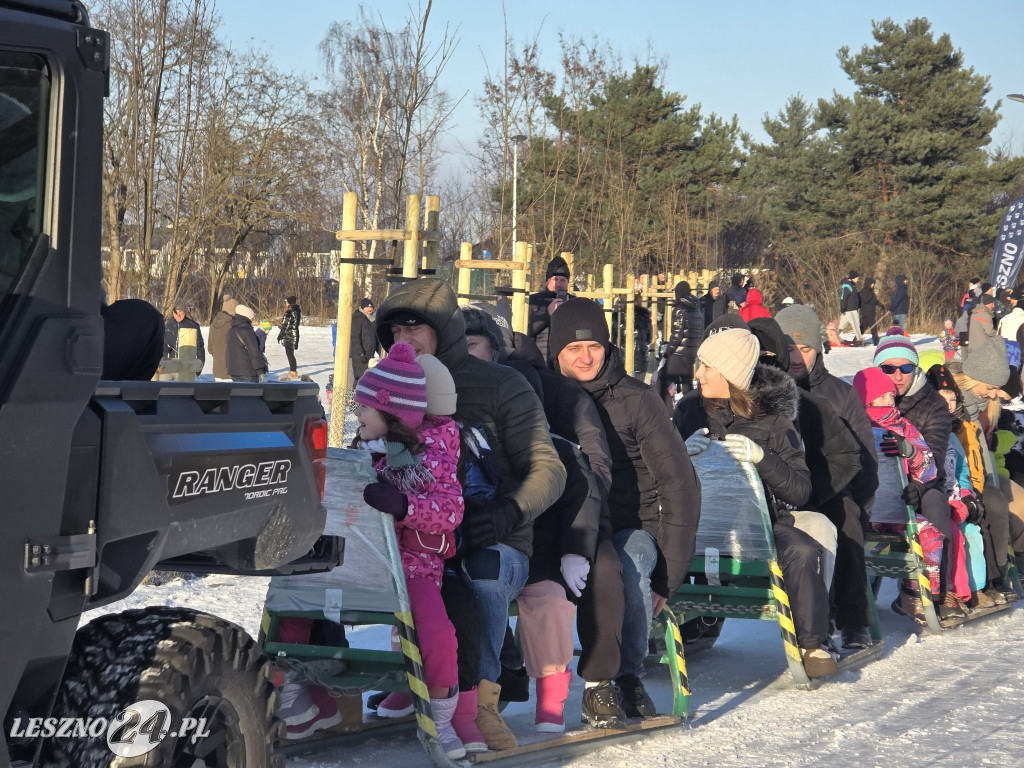 Kulig nad zbiornikiem w Zaborowie