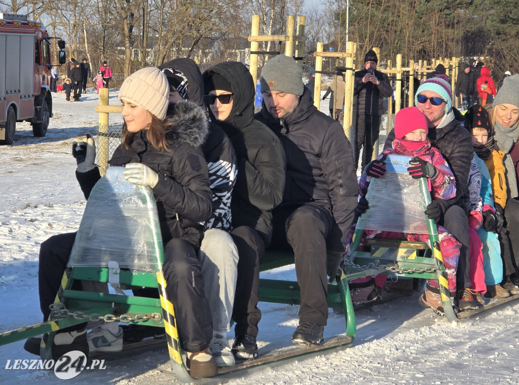 Kulig nad zbiornikiem w Zaborowie