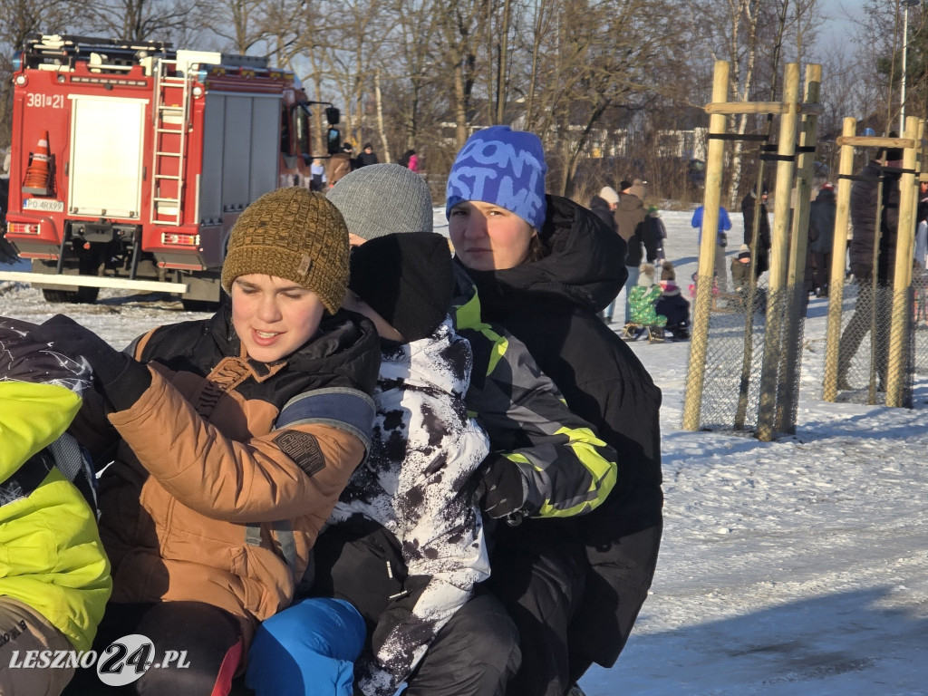 Kulig nad zbiornikiem w Zaborowie
