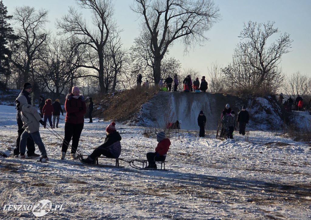 Kulig nad zbiornikiem w Zaborowie