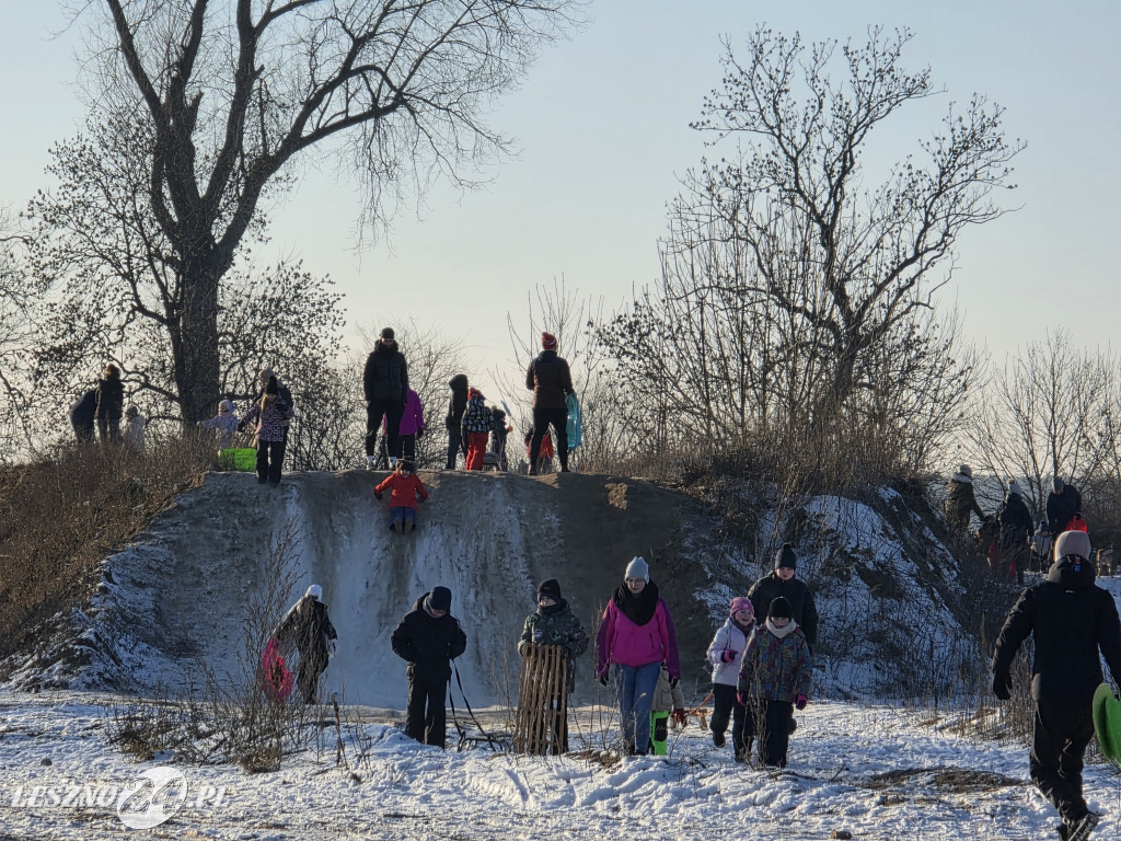 Kulig nad zbiornikiem w Zaborowie