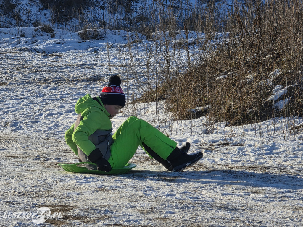 Kulig nad zbiornikiem w Zaborowie