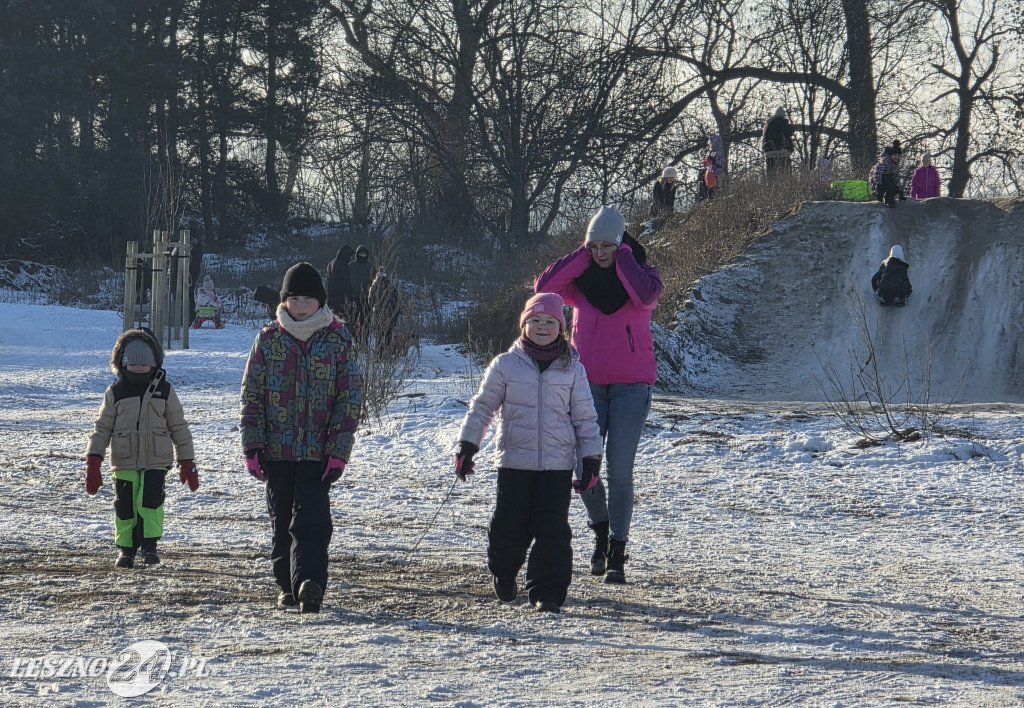 Kulig nad zbiornikiem w Zaborowie