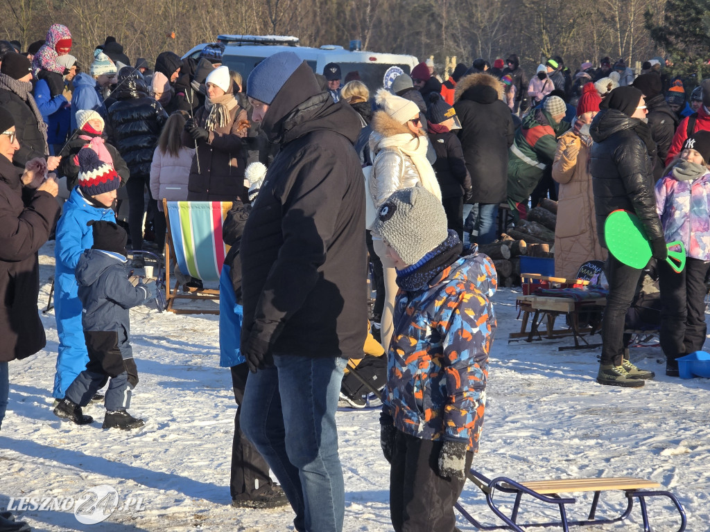 Kulig nad zbiornikiem w Zaborowie
