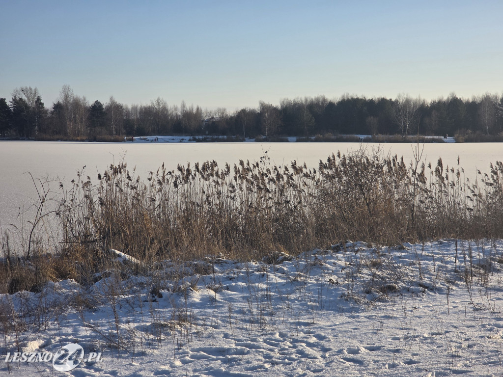 Kulig nad zbiornikiem w Zaborowie