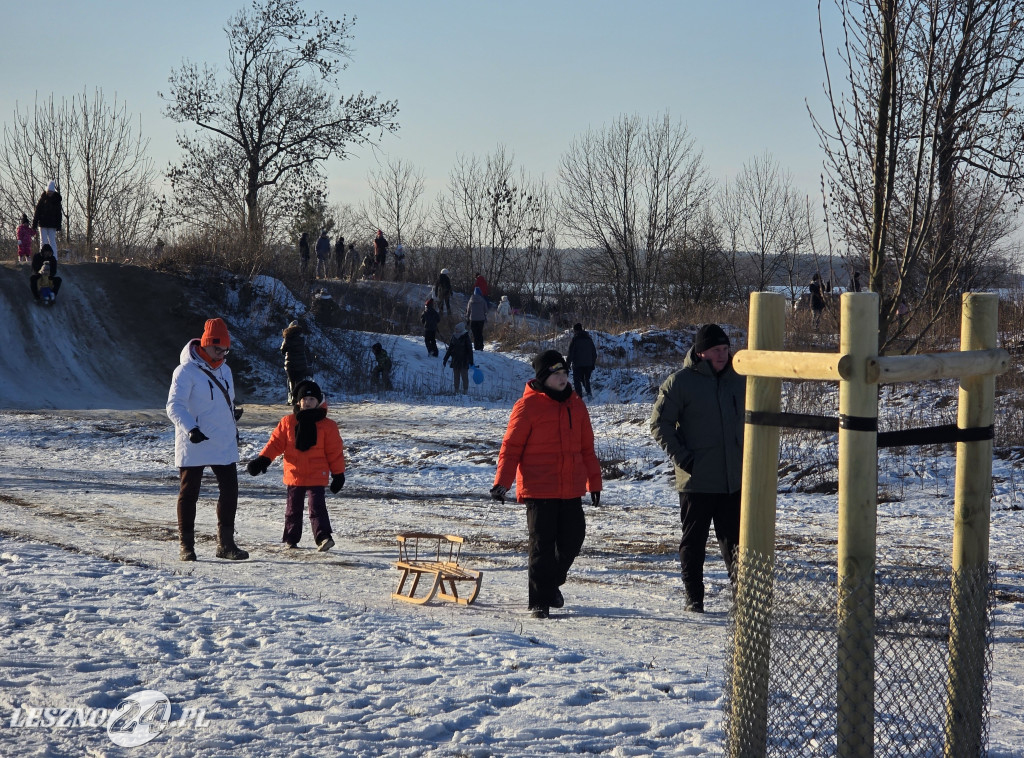 Kulig nad zbiornikiem w Zaborowie