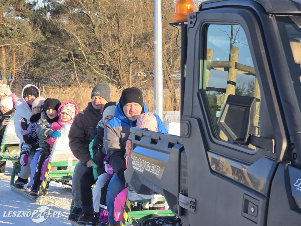 Kulig nad zbiornikiem w Zaborowie