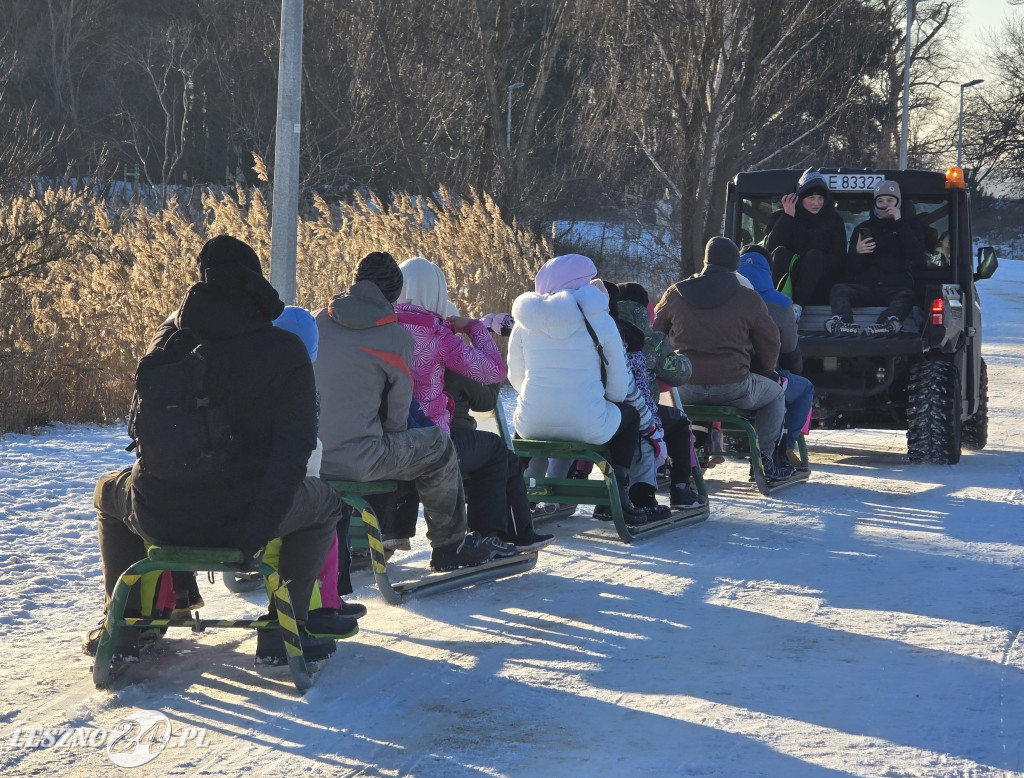 Kulig nad zbiornikiem w Zaborowie