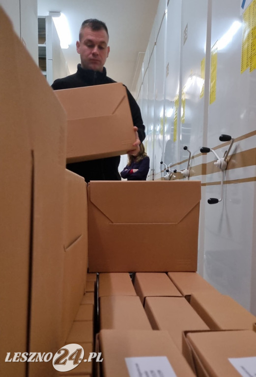 Transport akt z Archiwum Państwowego w Lesznie