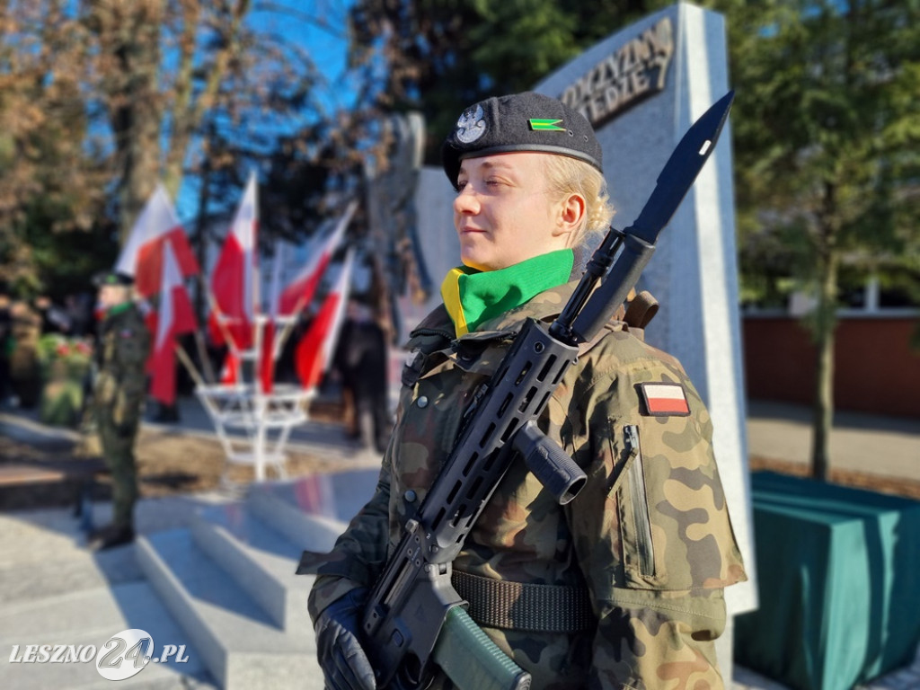 Odsłonięcie Pomnika Żołnierzy 55. Poznańskiego Pułku Piechoty przy ZST