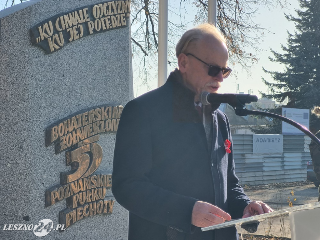 Odsłonięcie Pomnika Żołnierzy 55. Poznańskiego Pułku Piechoty przy ZST