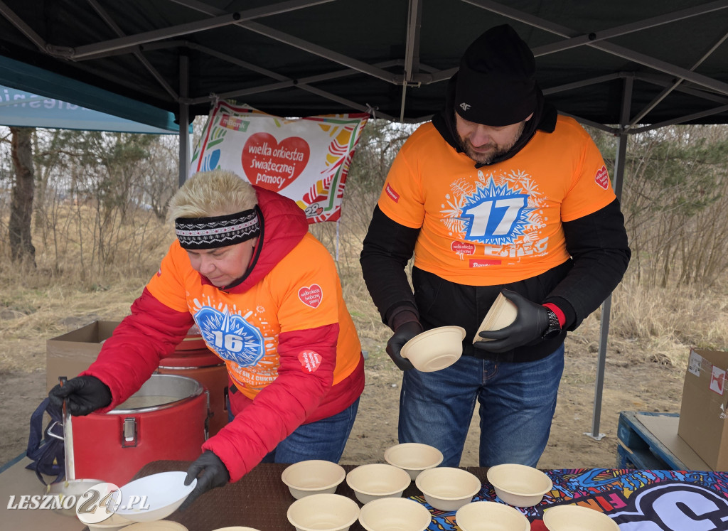 Bieg i kijomarsz dla WOŚP 2026 w Lesznie Zaborowie