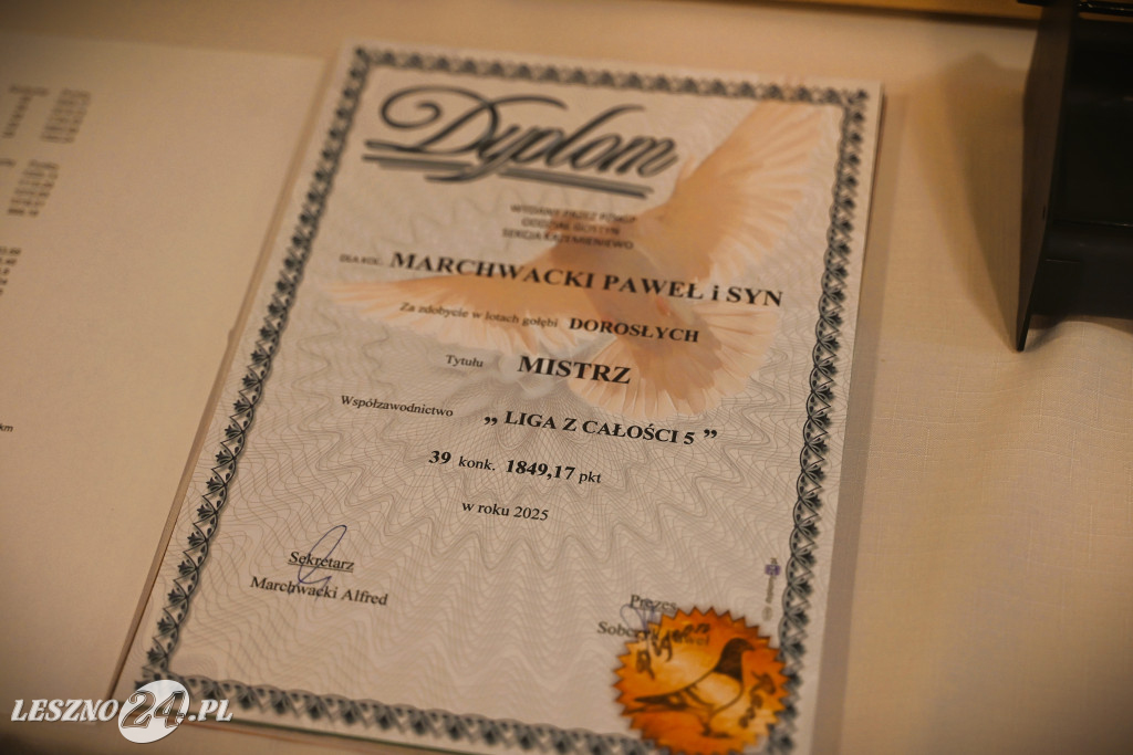 Hodowcy gołębi z Krzemieniewa podsumowali sezon