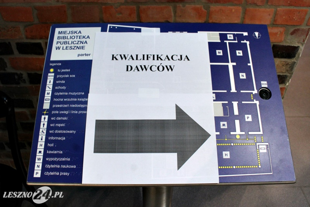 Samorządowa kropla krwi w bibliotece