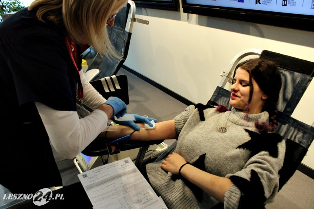 Samorządowa kropla krwi w bibliotece