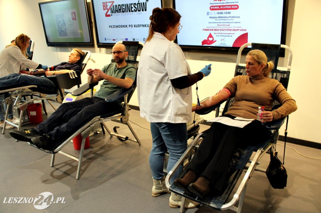 Samorządowa kropla krwi w bibliotece