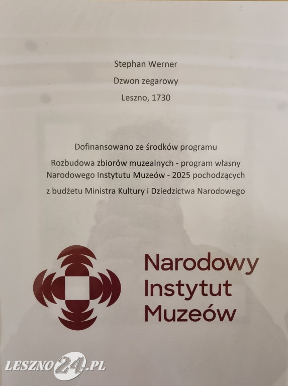 Dzwon Stephana Wernera w Muzeum Okręgowym w Lesznie