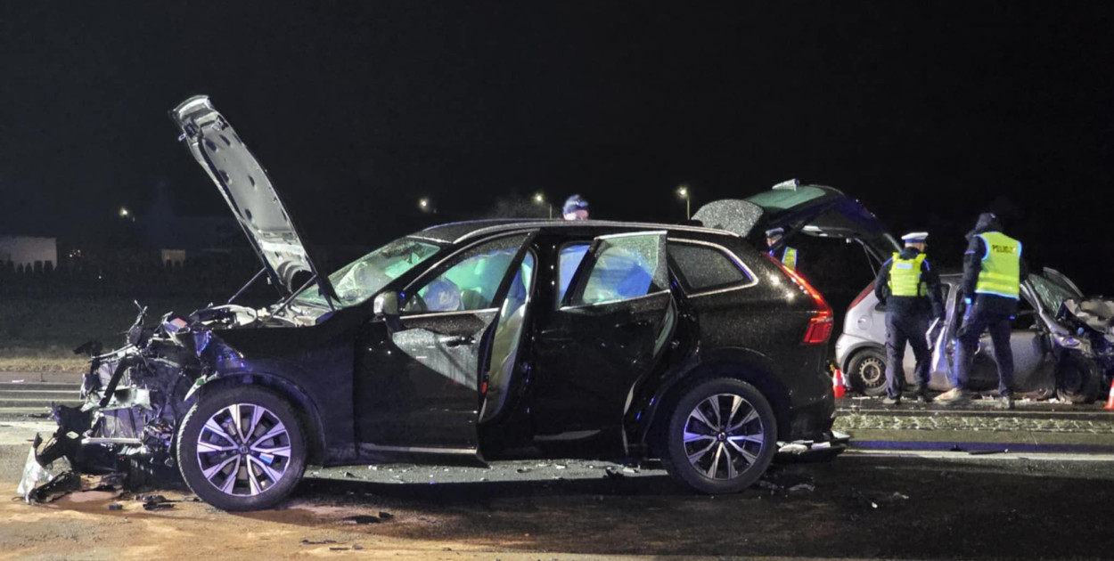 Wypadek na ulicy Osieckiej w Lesznie