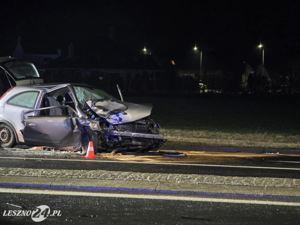 Wypadek na ulicy Osieckiej w Lesznie