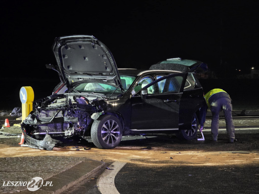Wypadek na ulicy Osieckiej w Lesznie