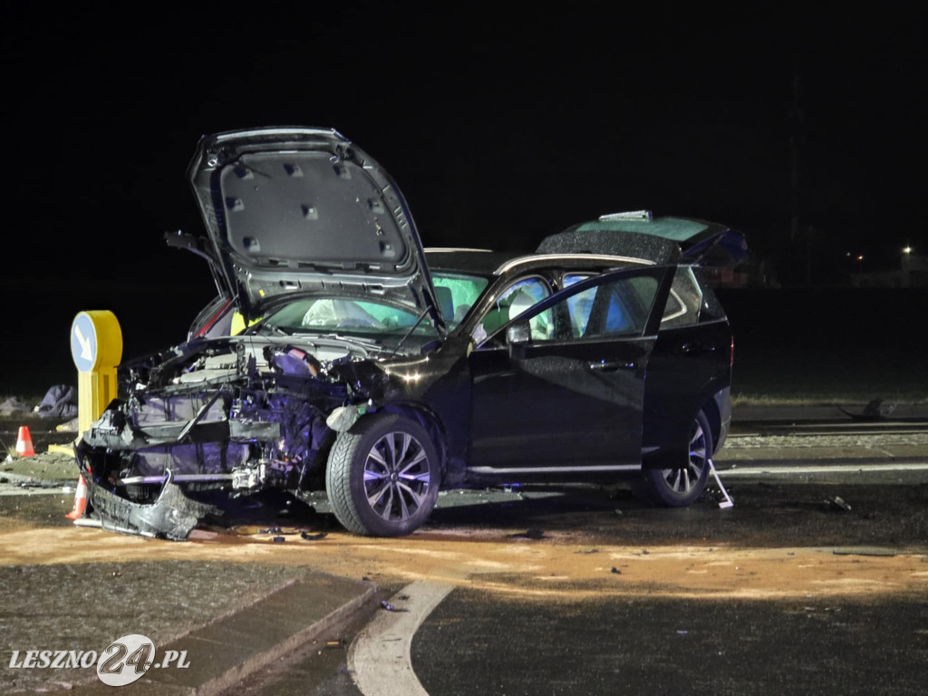 Wypadek na ulicy Osieckiej w Lesznie