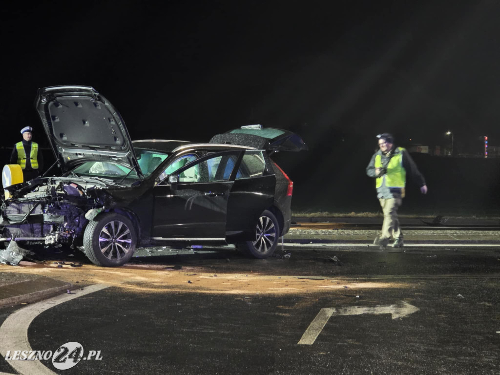 Wypadek na ulicy Osieckiej w Lesznie